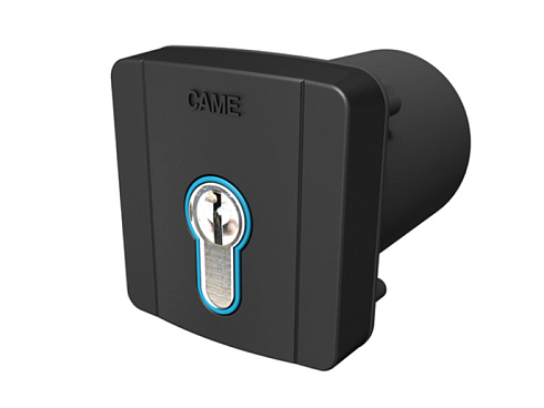 Купить Встраиваемый ключ-выключатель CAME SELD2FDG с цилиндром замка DIN и синей подсветко с доставкой и установкой в Евпатории