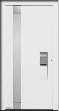 Двери входные алюминиевые ThermoCarbon Hormann - Мотив 306 в Евпатории